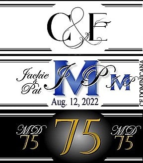 Custom cigar bands designed with logos for corporate events